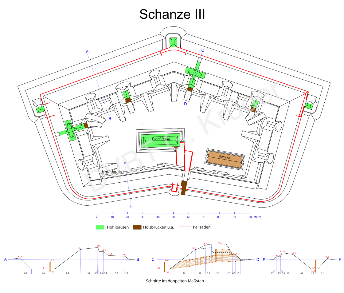 Abb05-Detailplan der Schanze III